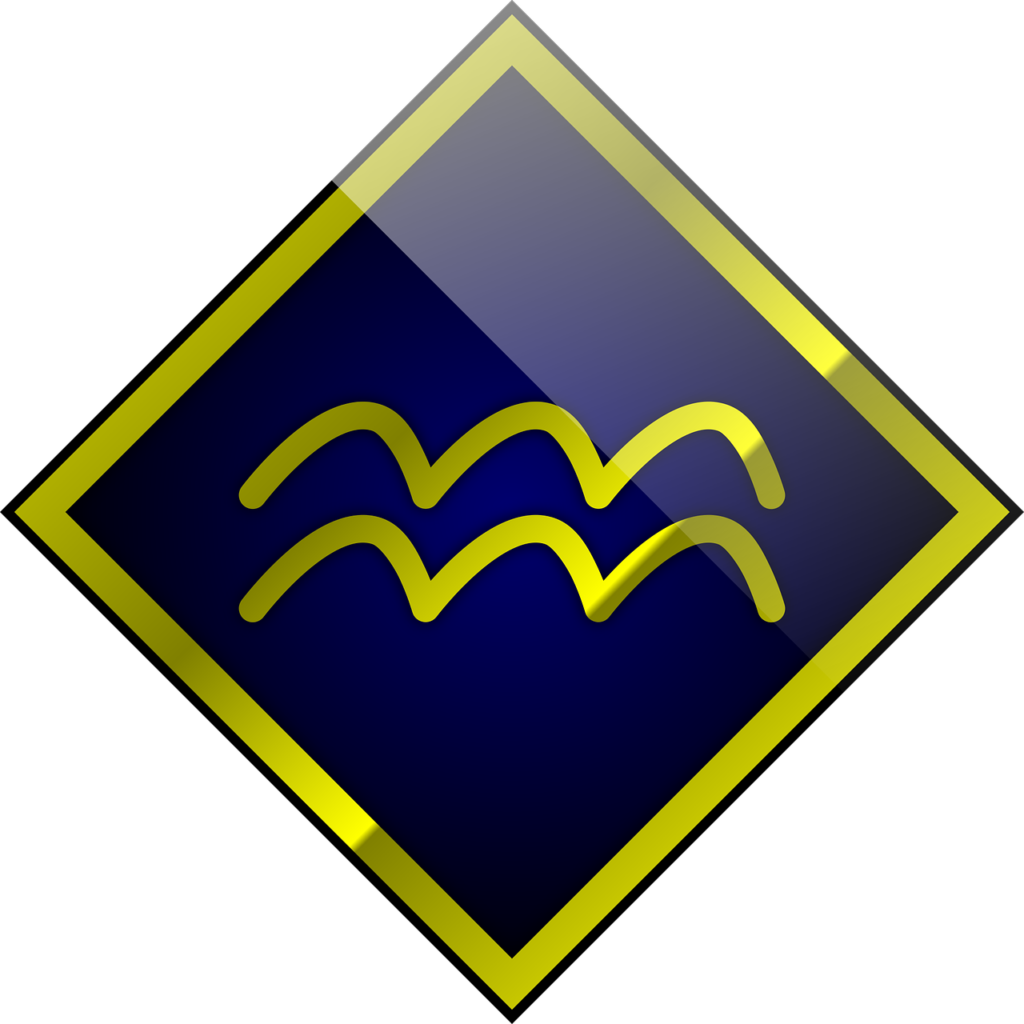 Aquarius zodiac sign symbol