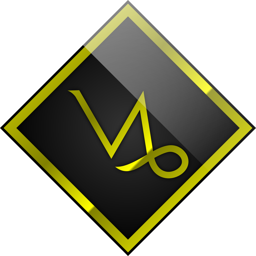 Capricorn zodiac sign symbol