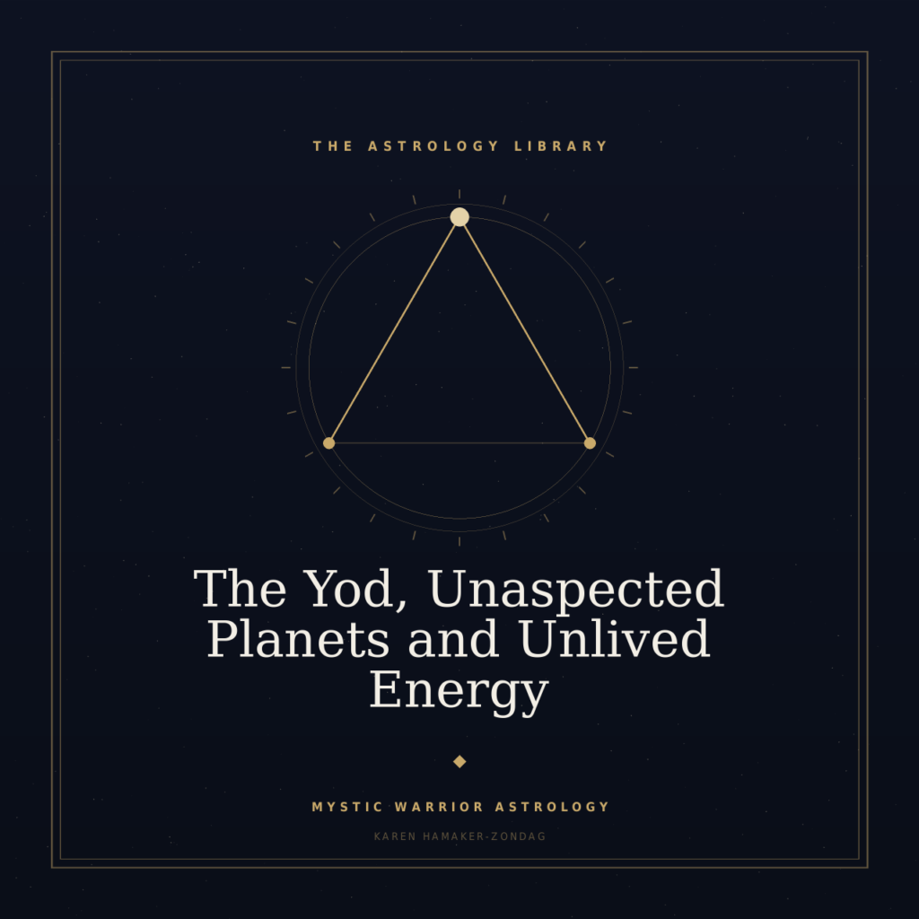 The Yod, Unaspected Planets and Unlived Energy