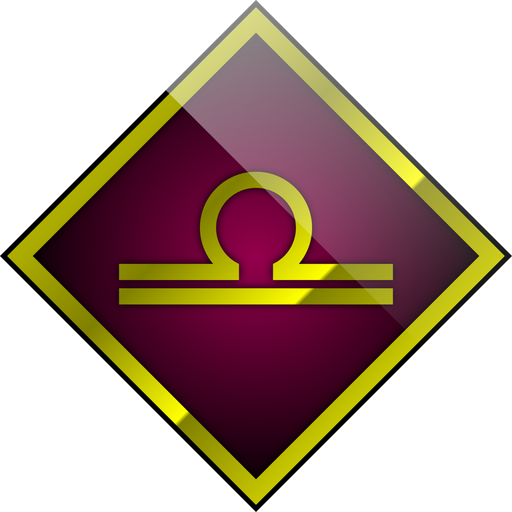 Libra zodiac sign symbol