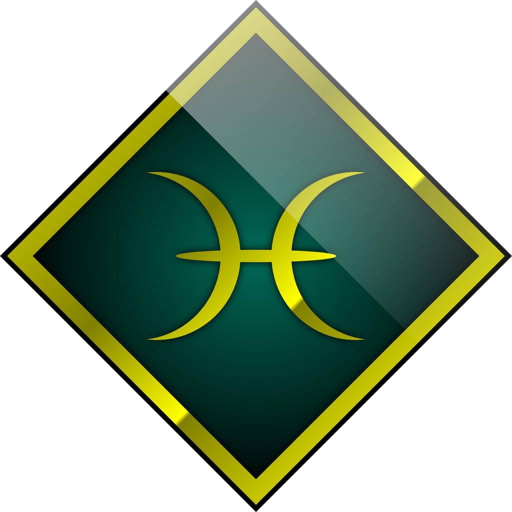 Pisces zodiac sign symbol