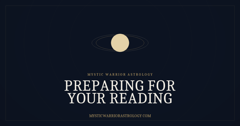How to prepare for your natal chart reading
